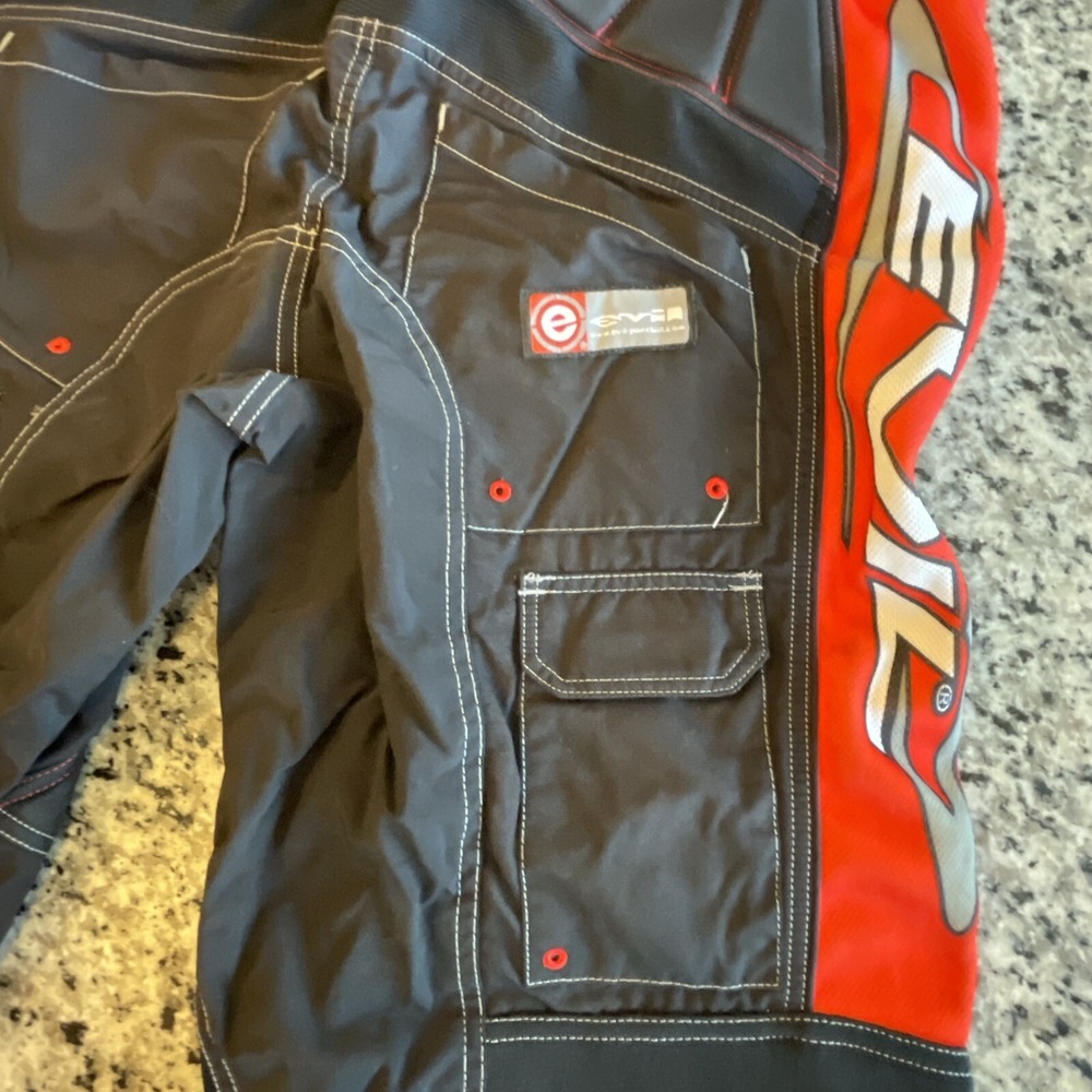 Evil Padded Paintball Pants Red Black Size S #587 - Picture 13 of 14